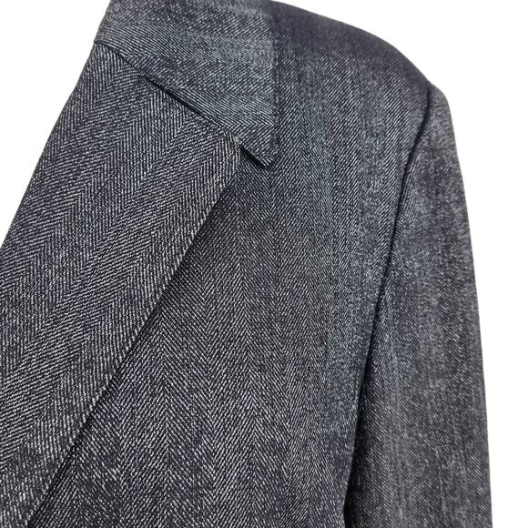 Lafayetta 148 Virgin Wool Single Breasted Metallic Blazer - Picture 7 of 7